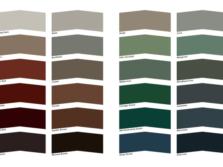 Epoxy Guard colour chart